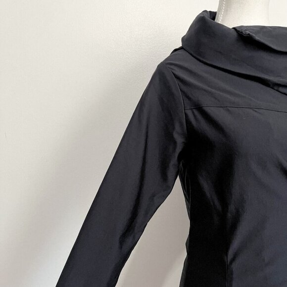 MELOW BY MELISSA BOLDUC ISABEAU HIGH NECK TIE WAIST JACKET IN BLACK - S - Picture 8 of 13
